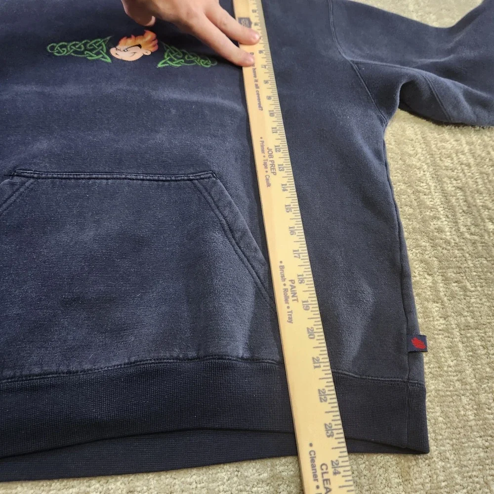 Vintage JNCO Flamehead Hoodie Youth XL Faded‎ Y2K Heavy Cotton Big Logo Black
